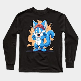 Playful Smurf Long Sleeve T-Shirt